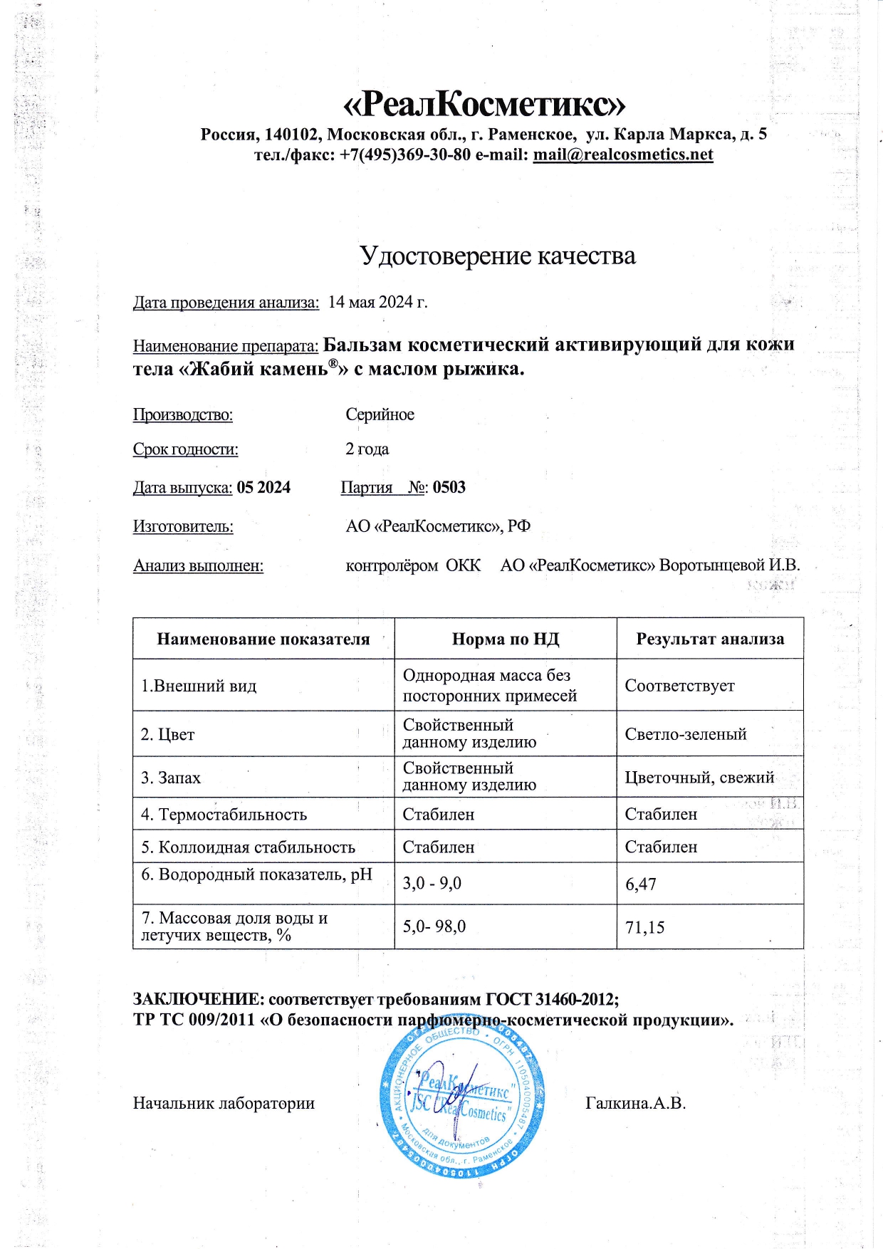Паспорт №0520240503